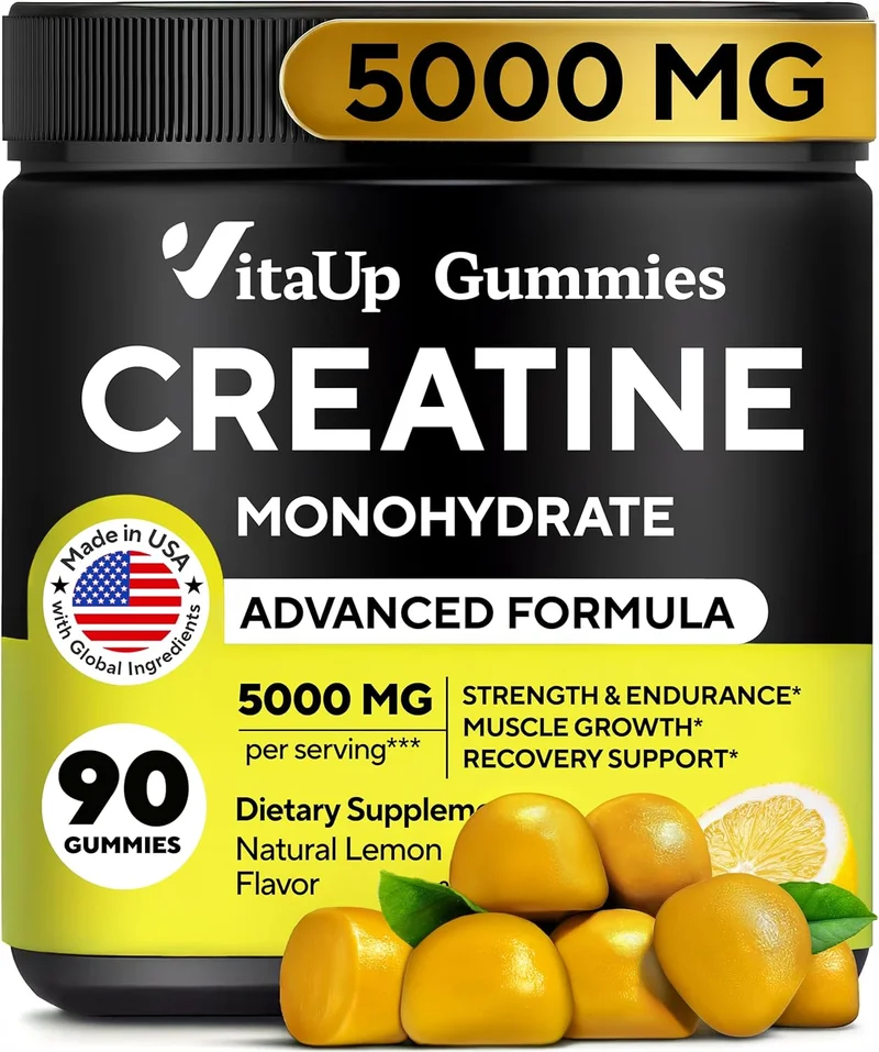 VitaUp Creatine Monohydrate Gummies 90 Count - Rank 8 in Best Creatine Gummies of 2025