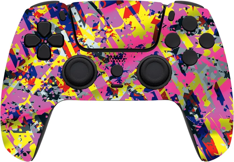 Custom Wireless Controller for PS5 - Neon Drip Design - Rank 3 in Best Ps5 Controller of 2025
