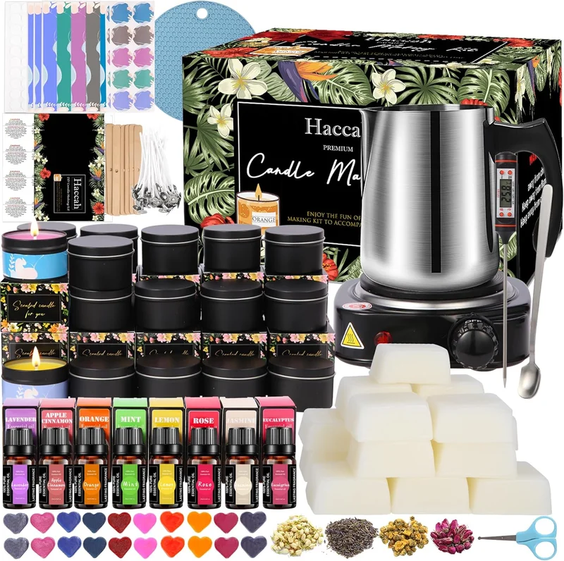 Complete Candle Making Kit with Wax Melter - Rank 10 in Best Candle Making Kit of 2025