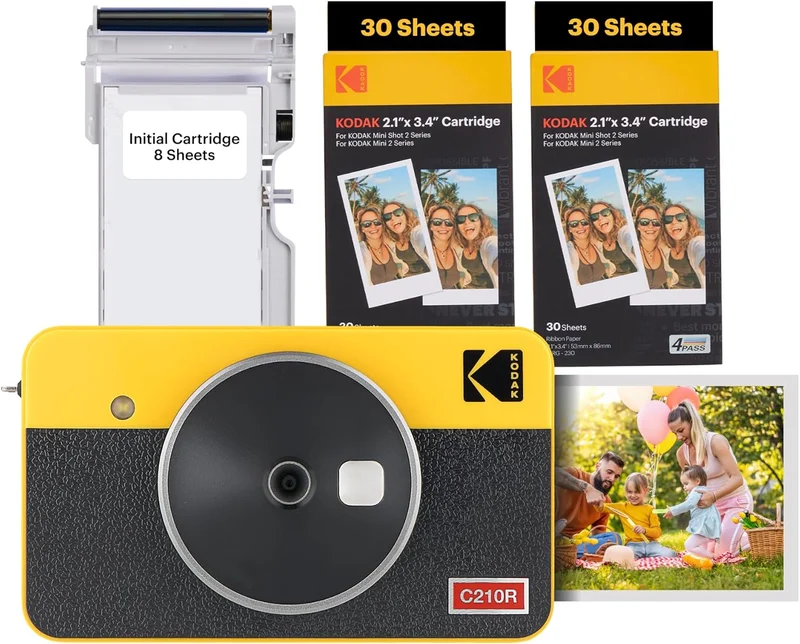 KODAK Mini Shot 2 Retro Instant Camera and Printer Bundle - Rank 3 in Best Kodak Printomatic of 2025
