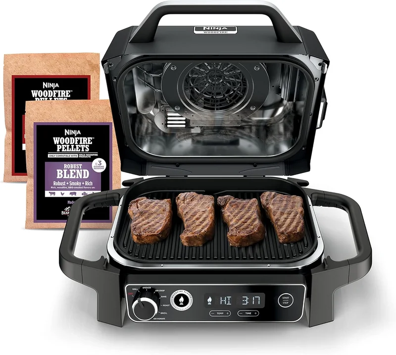 Ninja OG701 Outdoor Electric Grill & Smoker - Rank 3 in Best Ninja Grill of 2025