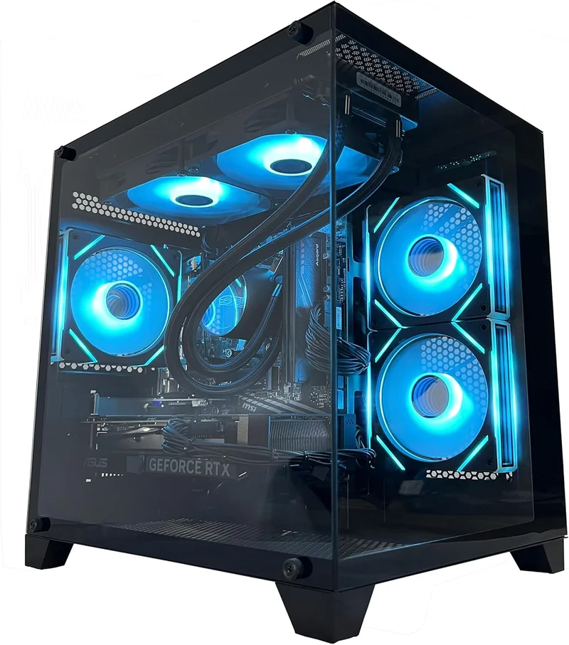 YAWYORE Ryzen 7 Gaming PC RTX 4060 - Rank 10 in Best Gaming Computer of 2025