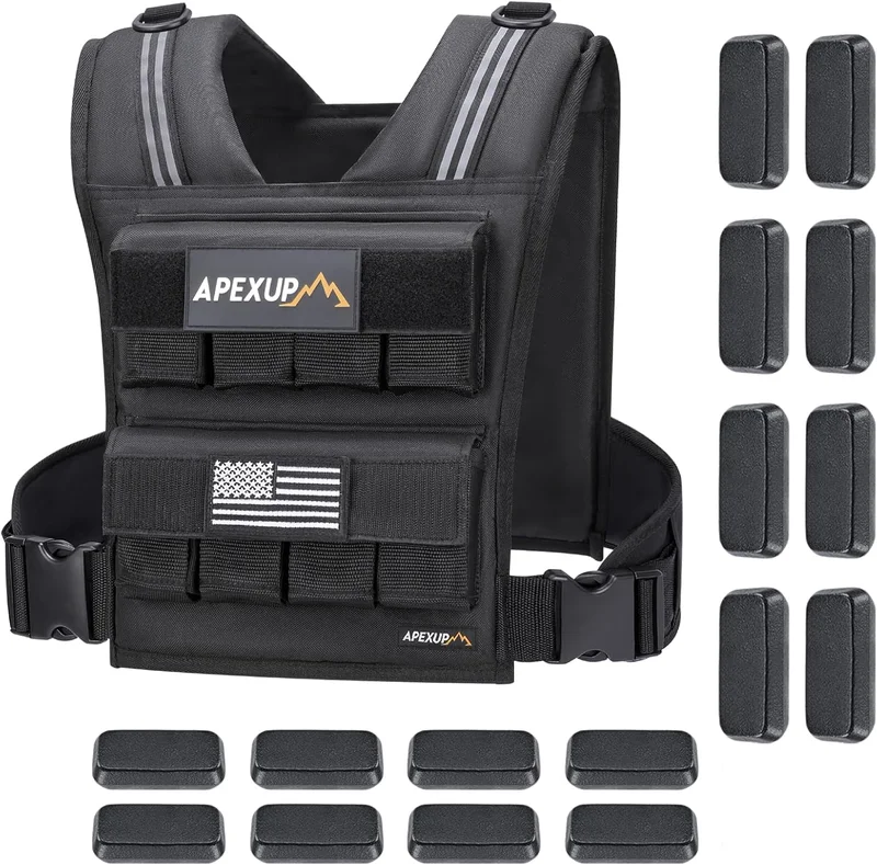 APEXUP Adjustable Weighted Vest 40 lbs - Rank 7 in Best Weight Vest of 2025