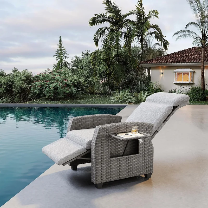 Outdoor Recliner Chair with Adjustable Features - Rank 6 in Best Reclining Patio Chairs of 2025