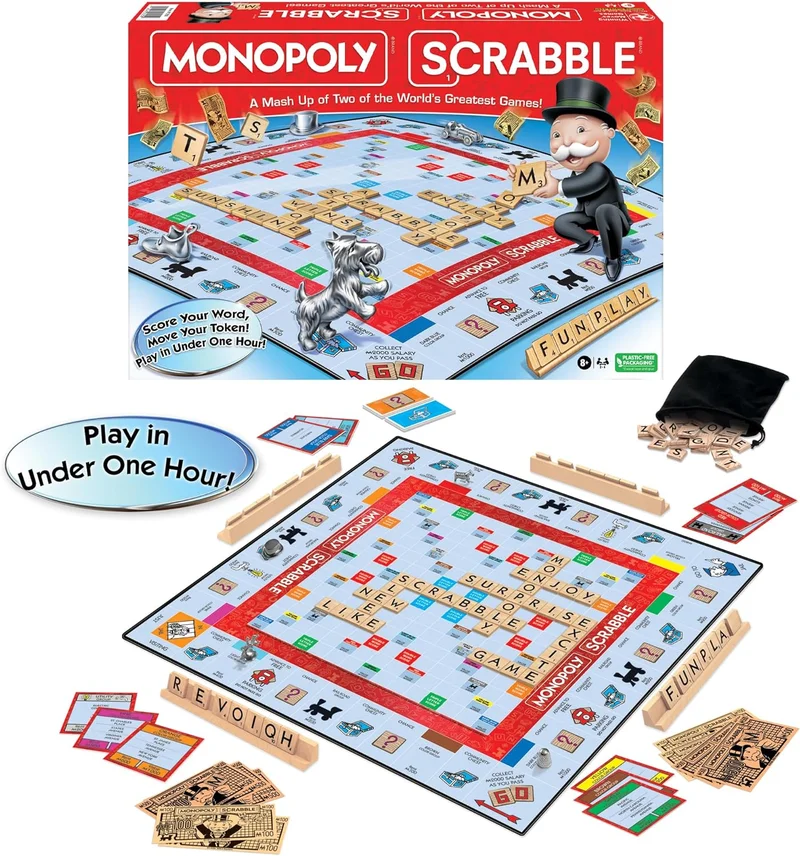 Monopoly Scrabble Game by Winning Moves - Rank 9 in Best New Board Games of 2025