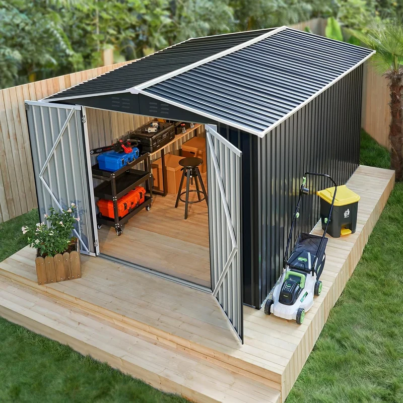 Polar Aurora Outdoor Metal Storage Shed - Rank 10 in Best Sheds of 2025