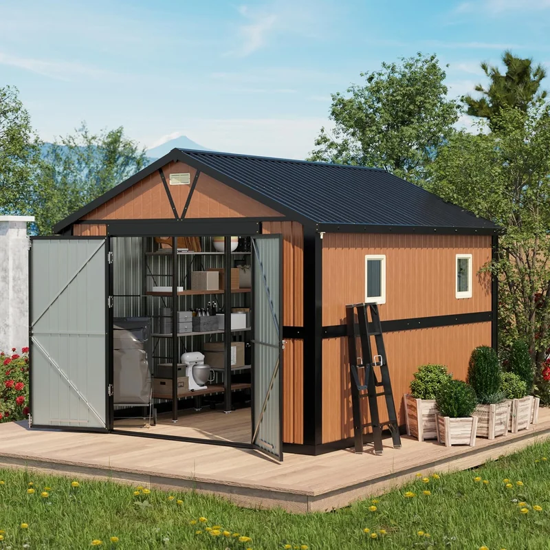 Florise Extra Large Metal Shed - Rank 8 in Best Shed 10x12 of 2025