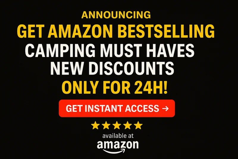 Unbelievable Amazon Discounts on Essential Camping Gear! - Top rated Other products